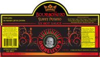 Label for Bourbonaro Hot Sauce by Dashelito's