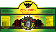 Label for Red Honey Hot Sauce by Dashelito's